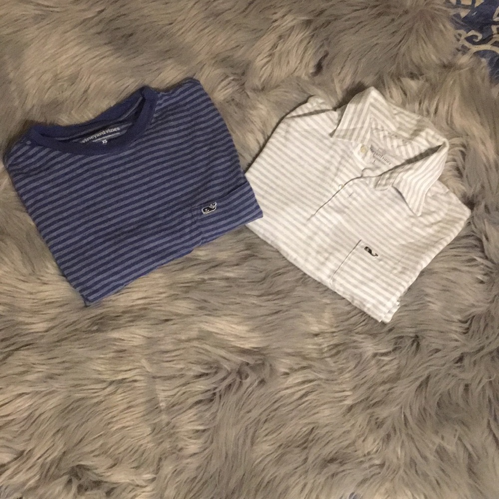 Striped vineyard vines short sleeve shirt bundle